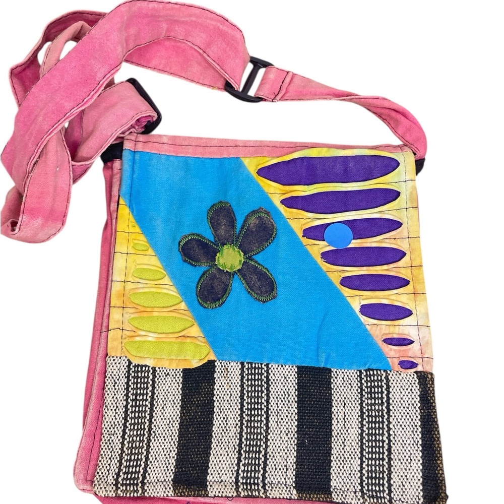 Purse Bag Hobo Boho Patchwork Flower Hippie Crossbody Super Cute